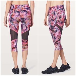 Lululemon On Pace Crop 21” Sun‎ Dazed Pink Size 4